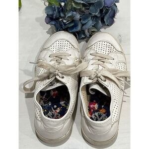 Christian Lacroix White Leather Sneakers Perforated Detail Women's‎